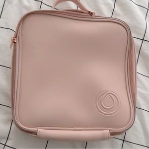 NEW Monat cosmetic/toiletry vegan leather zip up bag